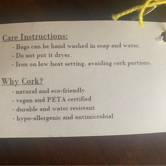 Beautiful CORK vegan crossbody bag NWT - Picture 8 of 8